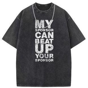 Harajuku style retro old animation oversize printing short sleeve T-shirt men's European and American size foreign trade wholesale custom