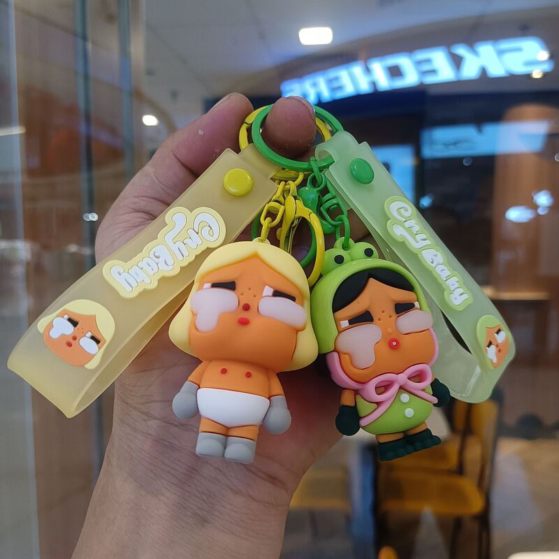 卡通哭娃钥匙扣眼泪娃娃公仔汽车钥匙链潮流情侣包包挂件礼品批发|undefined