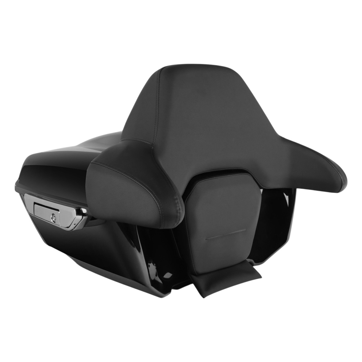 Suitable for Harley-Davidson Road Glide, Street Glide, and CVO models; rear luggage rack with backrest; passenger rear storage box