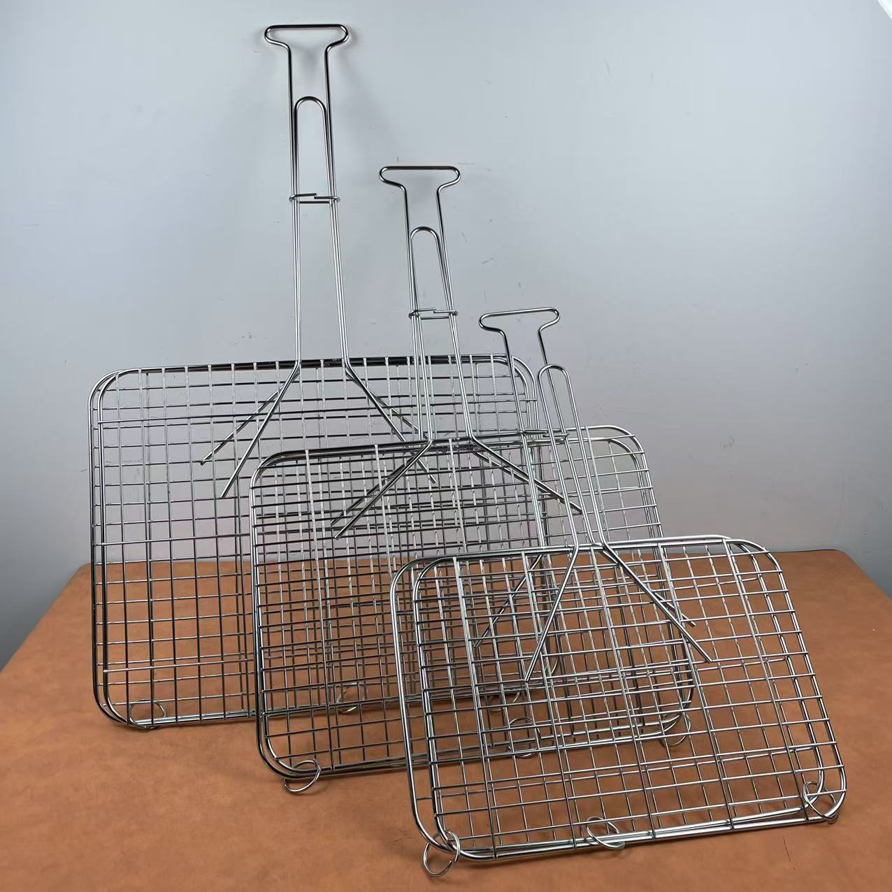 Cesta de Malla para Barbacoa de Acero Inoxidable Antiadherente Multifuncional