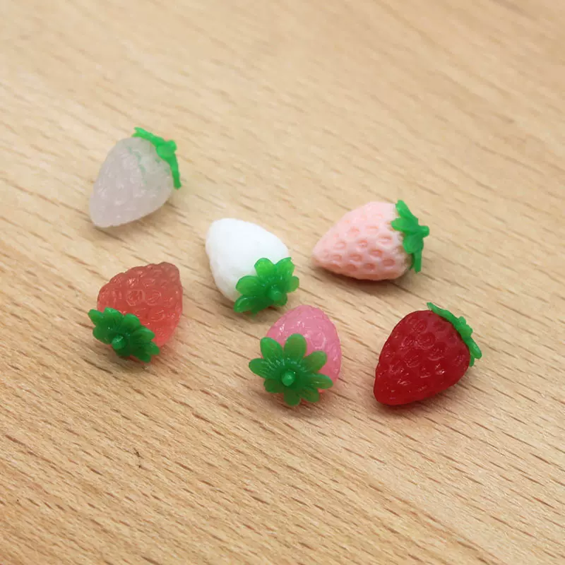 TPR迷你小草莓网红仿真果蔬捏捏乐软胶食玩发泄解压玩具工厂批发