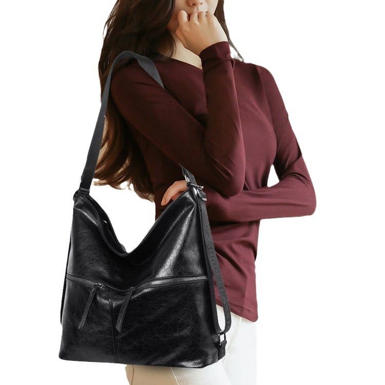 Premium Fashion Leather Waterproof Backpack & Crossbody Bag For Women, 2-In-1 Commuter Tote And Shoulder Bag - Thumbnail 5