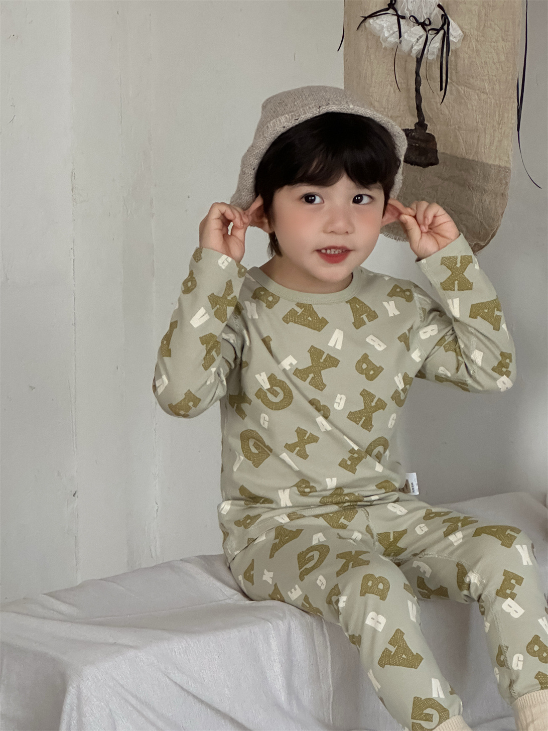 Niños pijamas de otoño set de ropa de bebé set de ropa de otoño ropa de otoño ropa infantil 2025 nuevo