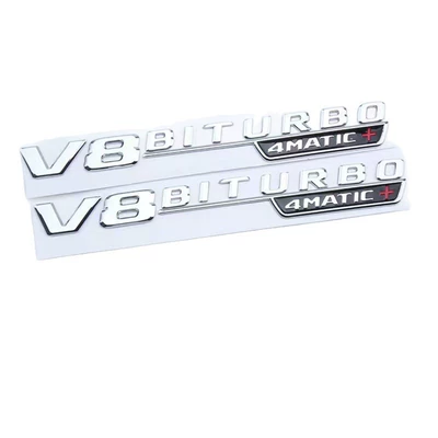 Car logo Amg Fender Side Label - silver1-pack-regardless-of-left-and-right