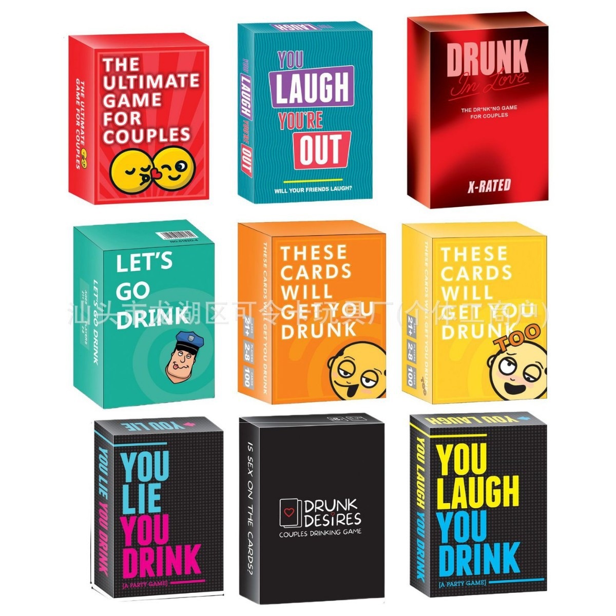 Cross-border best-selling party game cards, drinking games, adult poker, dating games, party games, and educational toys
