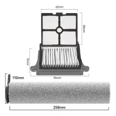 Applicable for Tineco Fino Steam 2.0 Steam Mop Roller Filter Consumables Cleaning Solution