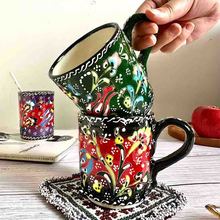 創意馬克杯陶瓷水杯小眾藝術品家用咖啡杯辦公茶杯波西米亞杯子