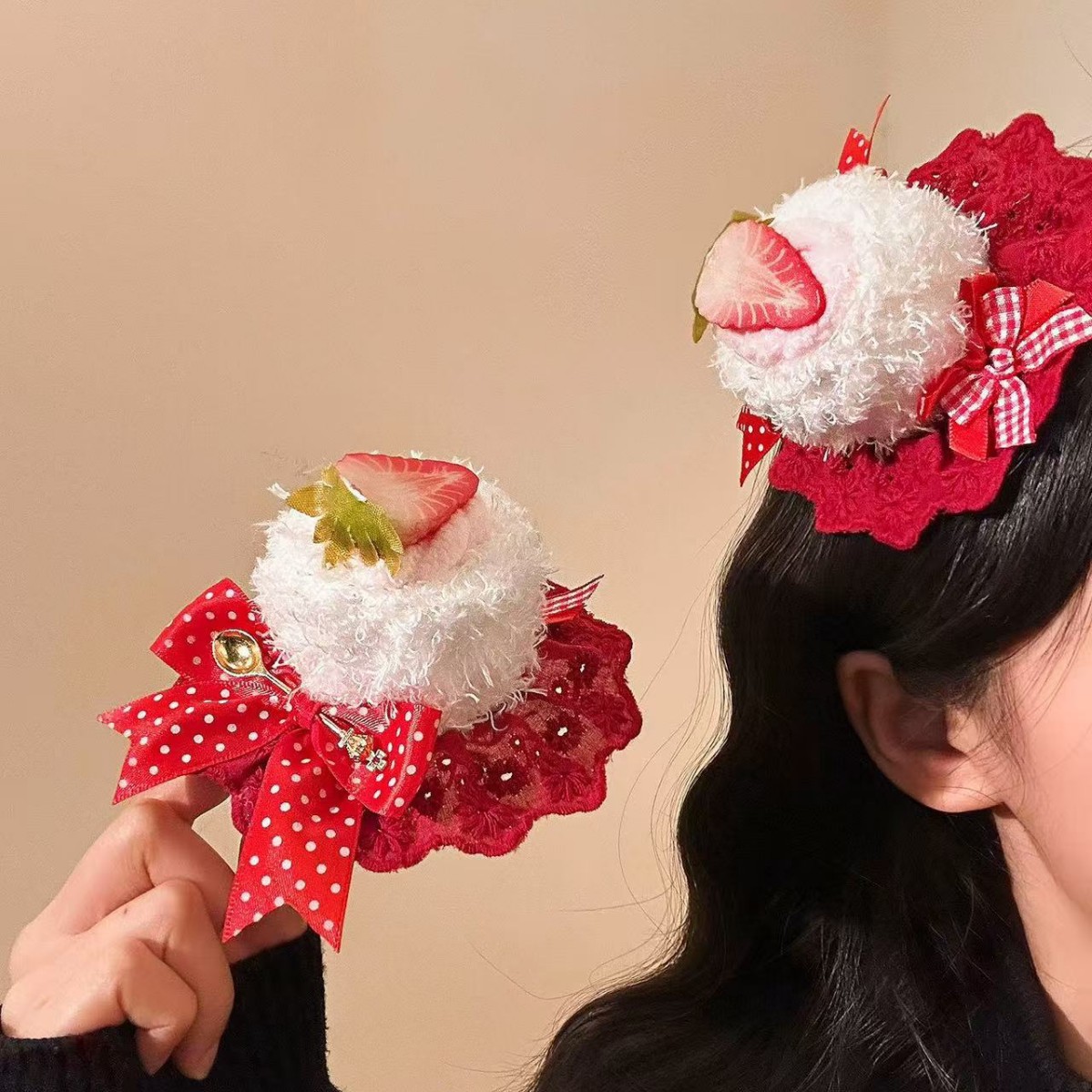 Cute red strawberry