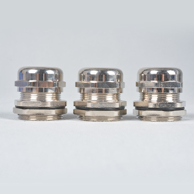 【M40*1.5铜镀镍】金属电缆接头304葛兰头 小孔18-25