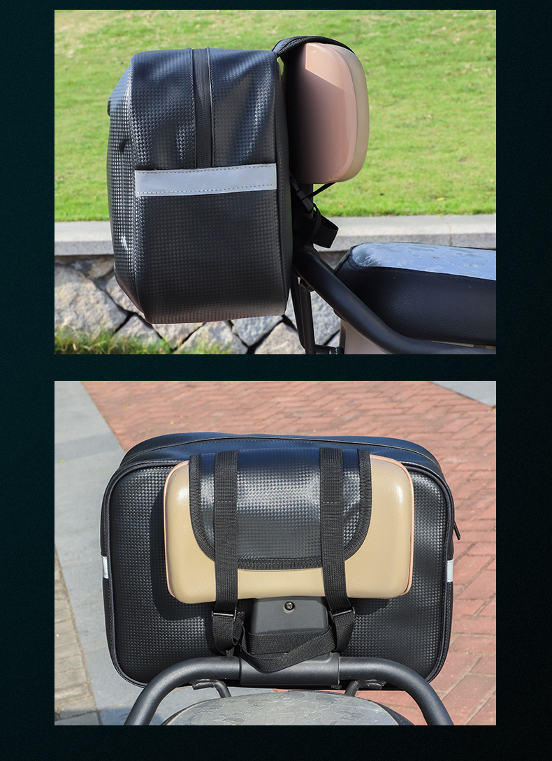 Electric Bicycle Rear Backpack Storage Bag Rear Tail Bag Rear Seat Bag Battery Car Raincoat Charger Storage Hanging Bag