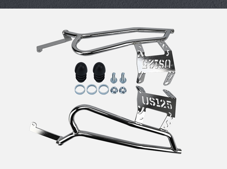 Suitable for Light-Duty Suzuki Us125 Motorcycle Bumper Anti-Fall Guard Bar Electroplated Front and Rear Guard Bar Rack Modification Parts