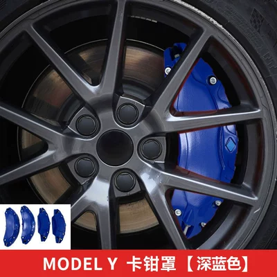 Brake caliper cover of Model Y/3 Brake Caliper - 20-24-modely-dark-blue