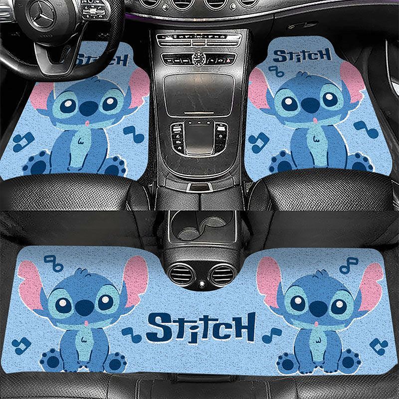 かわいい車のワイヤーリングフットパッド、車の防塵、お手入れが簡単なマット、漫画の汚れ防止、耐摩耗性、カット可能なフットパッド卸売|undefined