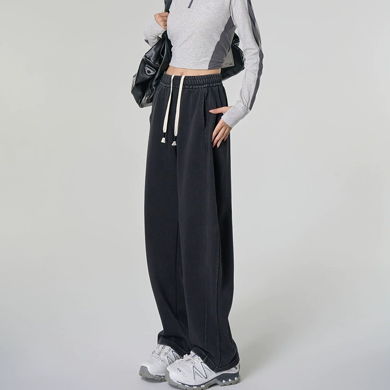 [Джинсовые брюки-бананы] Осенние женские новые американские свободные повседневные брюки с высокой талией и широкими штанинами Scimitar Banana