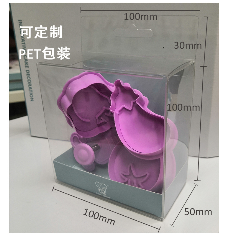 3D tridimensional tipo prensa de plástico tipo molde de galletas fruta uva piña berenjena fresa molde de galletas