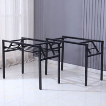 折叠桌子腿支架长条桌架课桌架快餐桌架长方形支架培顺桌便携支架