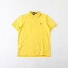 Cotton polo yellow blue label