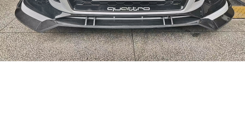 Suitable for Audi A32017-2019 RS3 front bumper assembly center net front shovel chin horn side post center net