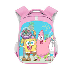 2023年新款海綿寶寶兒童書包卡通背包可愛印花高質量大容量雙肩包