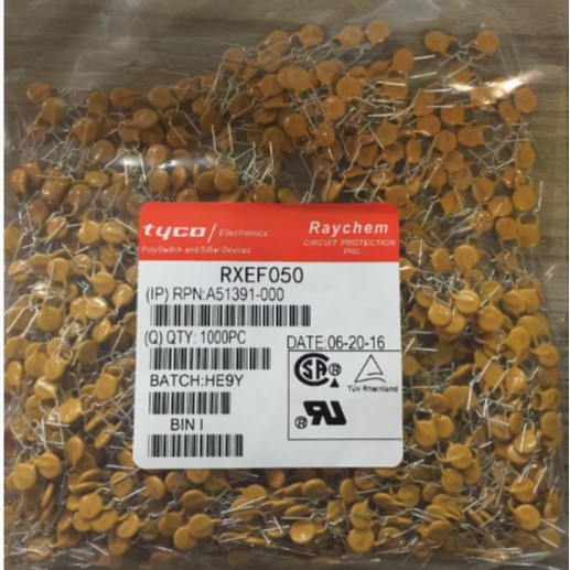 插件保险丝RXEF005  50MA 60V 0.05A 60V PPTC自恢复保险丝  现货