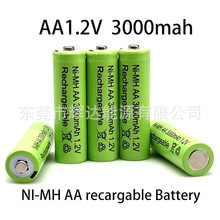 �羳3000mAh懚�AA 1.2V5̖늳ؾGɫ늳��m���b�����LED���Ͳ��