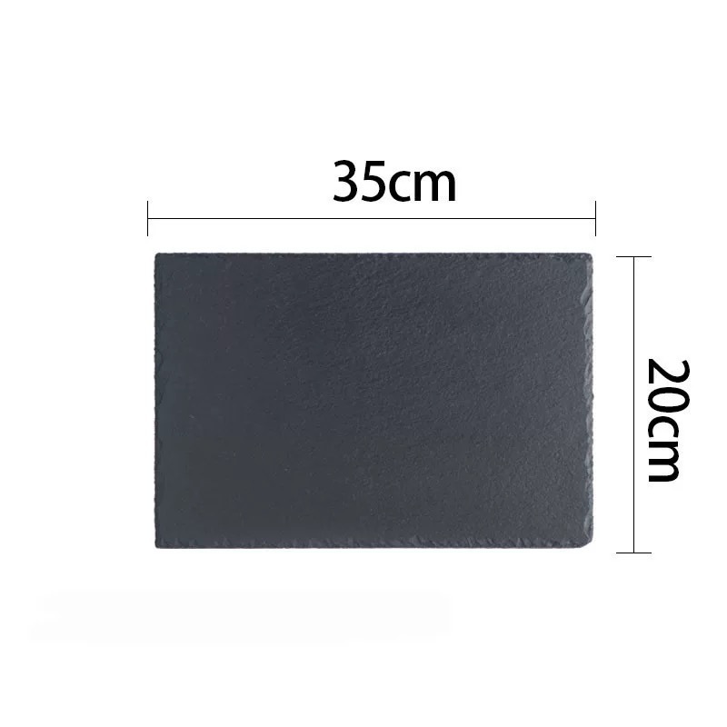 Fábrica al por mayor de estilo europeo en forma de corazón Placa de posavasos pizarra negro natural roca montaña almohadilla de aislamiento térmico de Esquisto