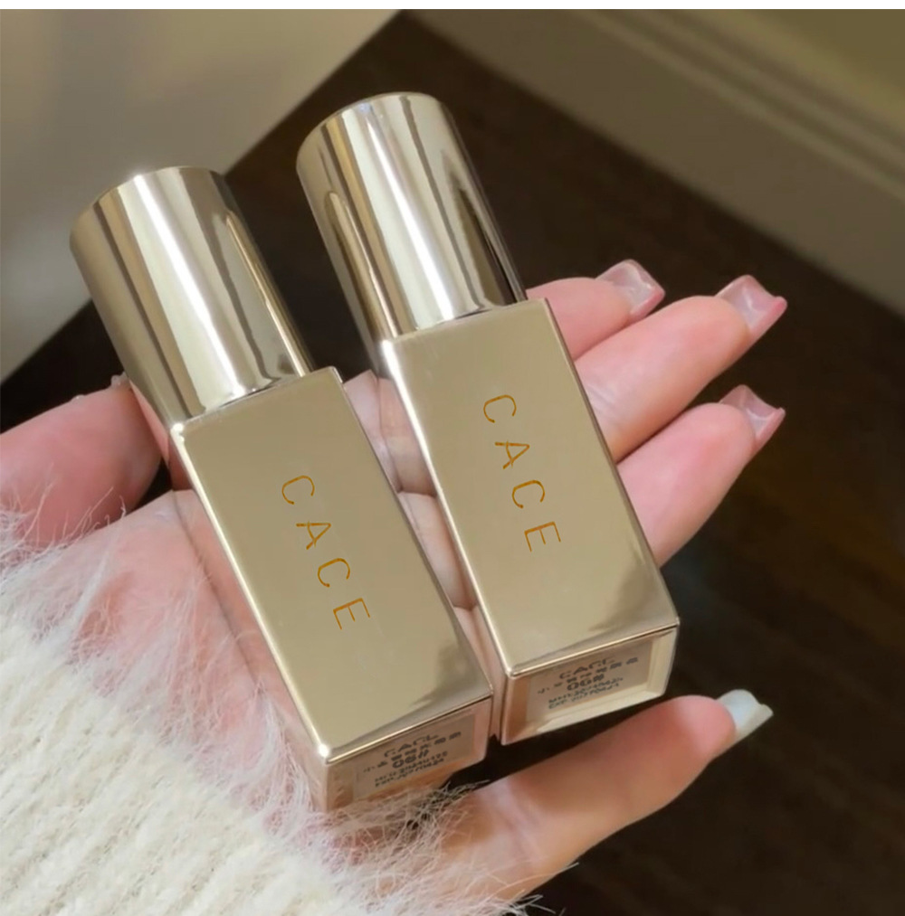 CACE Little Gold Tube Matte Lip Paste Soft, misty and smooth, low-saturation milk coffee versatile color, natural whitening makeup wholesale undefined