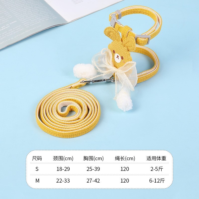 猫咪牵引绳工字胸背外出专用可调节防挣脱胸背带溜猫牵引绳猫绳|undefined