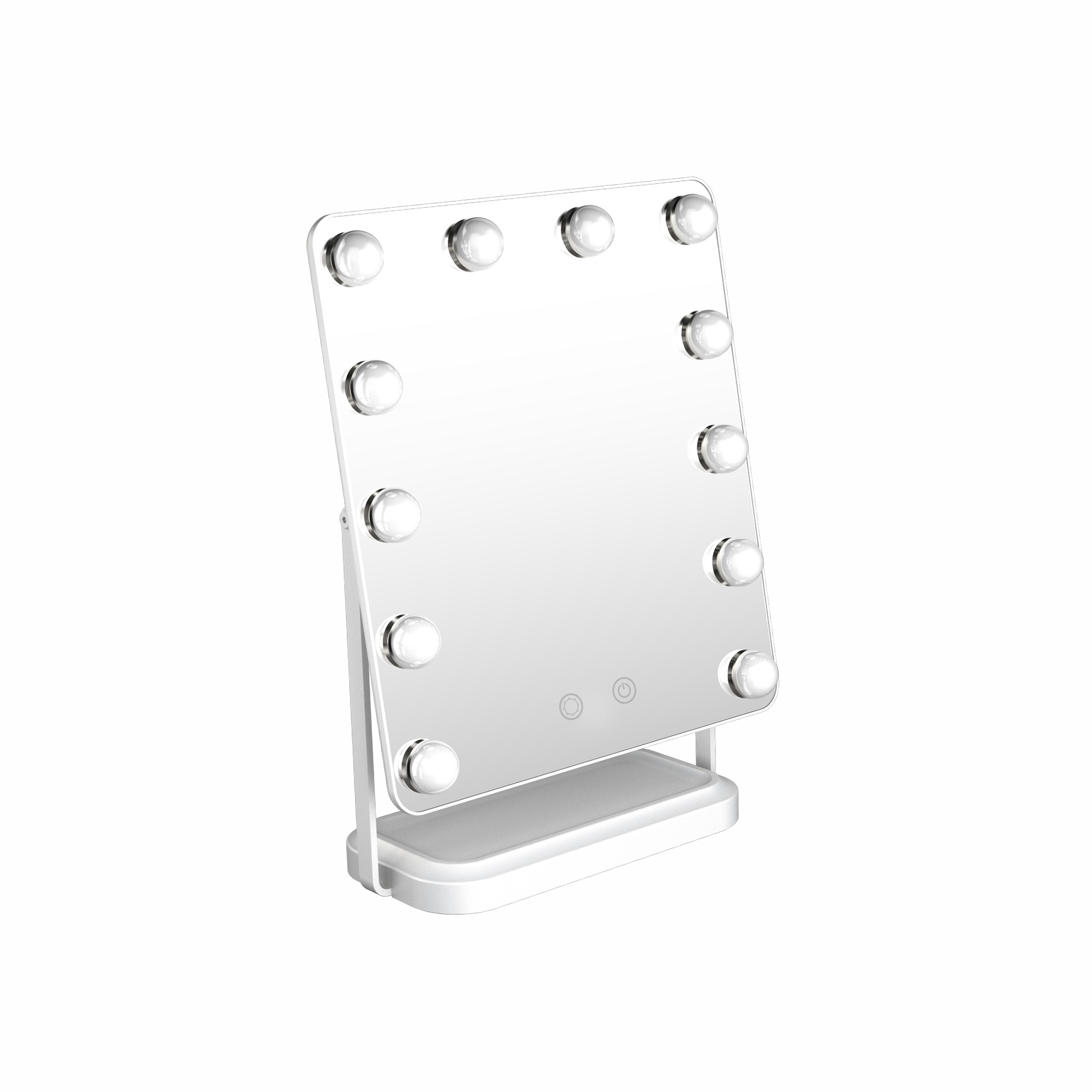 Espejo de maquillaje de Hollywood bombilla led escritorio de escritorio con luz espejo de tocador inteligente salón de belleza profesional