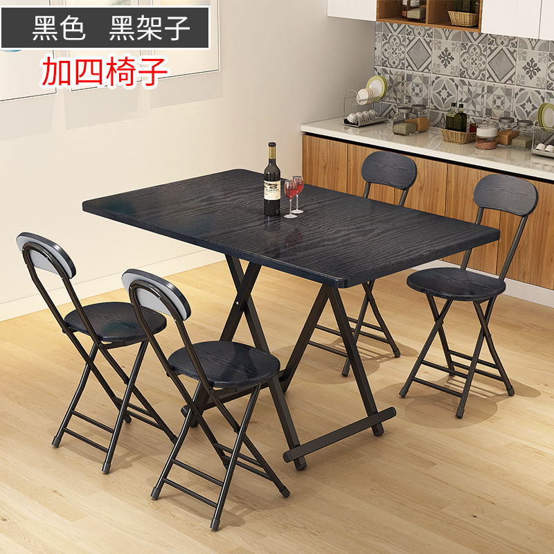 Mesa de comedor retráctil de casa de alquiler pequeña simple y portátil mesa de negociación doméstica multifuncional económica mesa plegable image 48