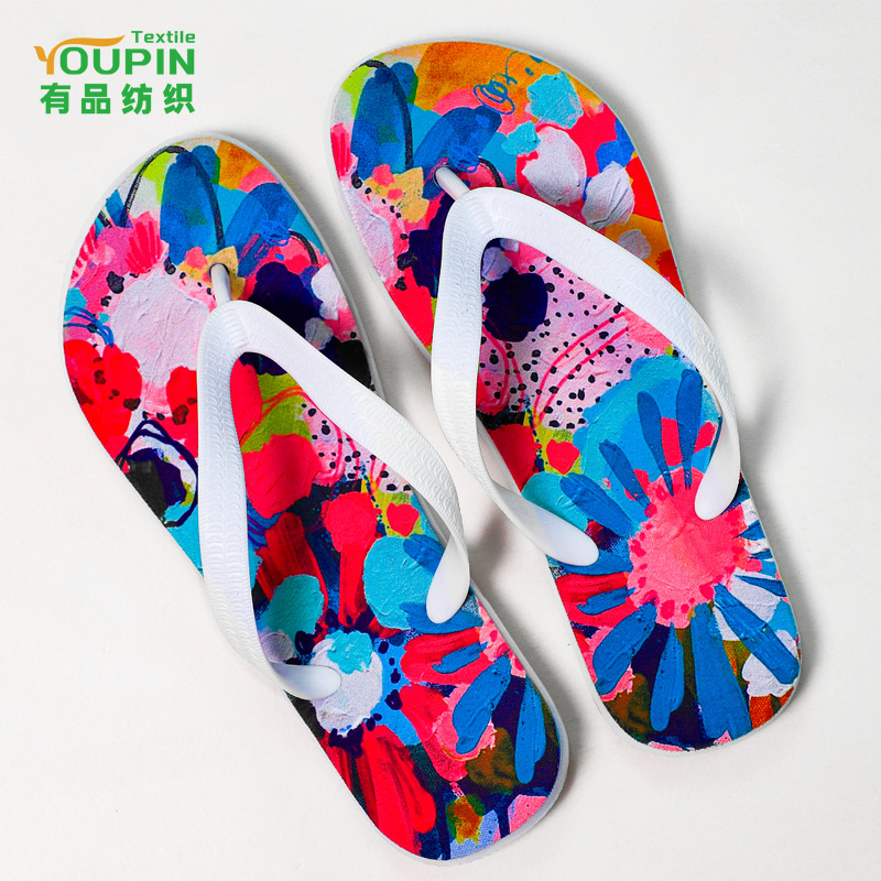 Venta caliente transfronteriza playa en blanco chanclas de transferencia de calor goma blanca tabla de cortar diy zapatillas creativas zapatillas de pareja