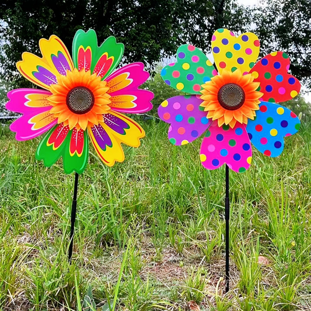 colorful travel windmill toy solar-powered