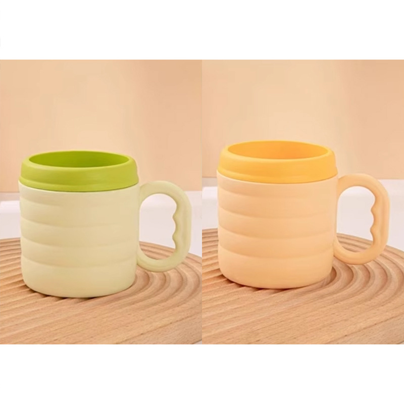 Taza de enjuague casera de doble color de bambú, taza de enjuague duradera, taza de enjuague de almacenamiento de cepillo de dientes para dormitorios de estudiantes image 13