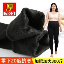 东北加绒加厚胖打底裤冬黑色保暖裤袜踩脚棉裤女大码斤