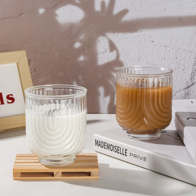 Американский ледяной латте кофейный стакан в полоску маленький U сок стакан воды напиток чашка молочного чая творческая холодная кофейная чашка