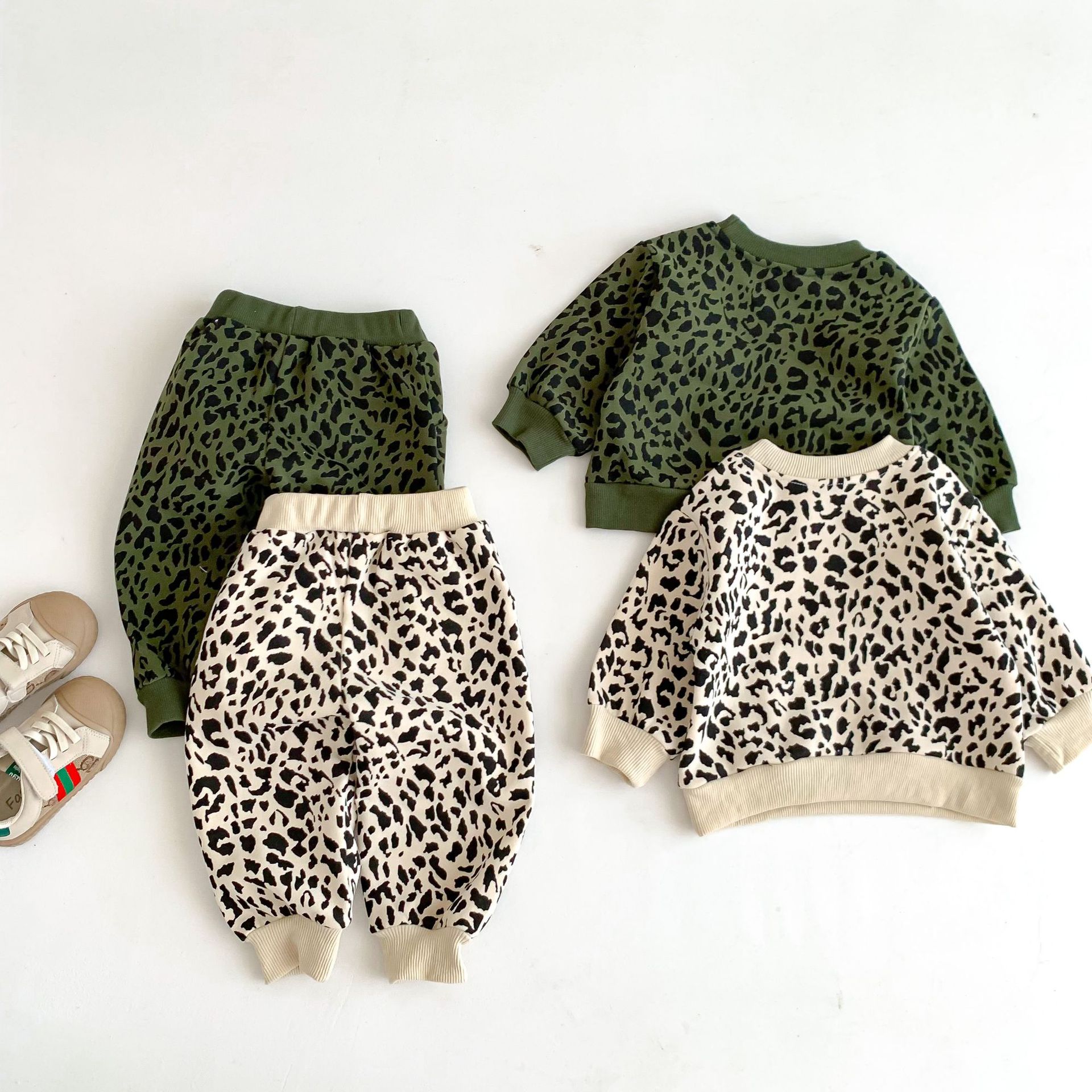 Streetwear Animal Leopard Cotton Boys Clothing Sets display picture 3