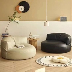 レイジーソファ、リクライニングと寝る、シングルハーフムーンベッドルーム、小さなソファ、畳、ラウンジチェア、レンタルルームビーンバッグ