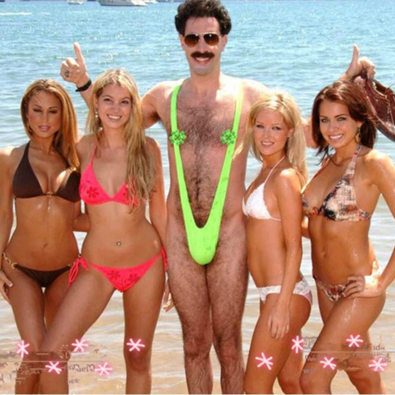 Men's Travel Bodysuit Swimwear Suspenders, One Size Fits All, Multi-Color (Fluorescent & Classic)