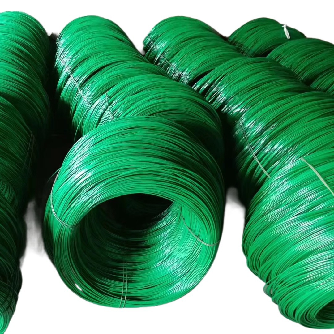 厂家供应包塑丝 PVC包塑铁丝PE包塑铁丝多种颜色可选