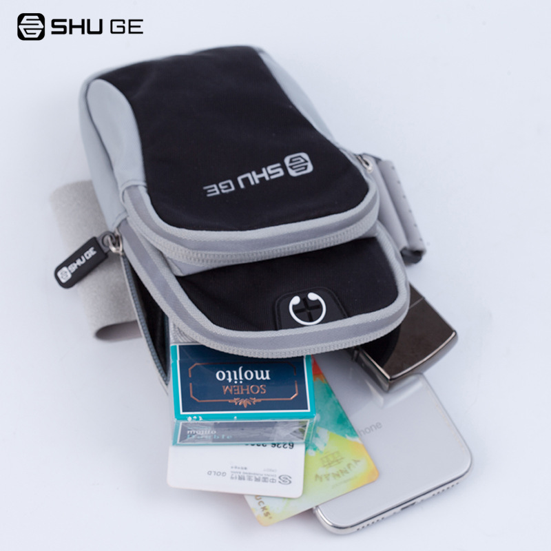 Arm bag running sports arm bag men and women outdoor mobile phone arm bag large capacity multifunctional crossbody wrist bag