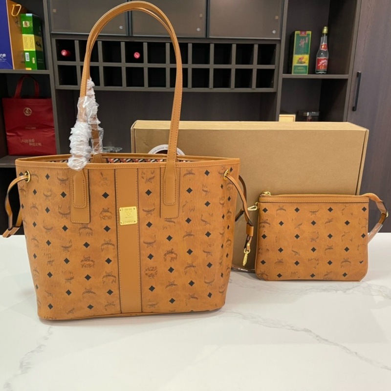 MC托特包真皮女包lv包包新款子母购物袋手提斜挎包高品质菜篮子包|undefined