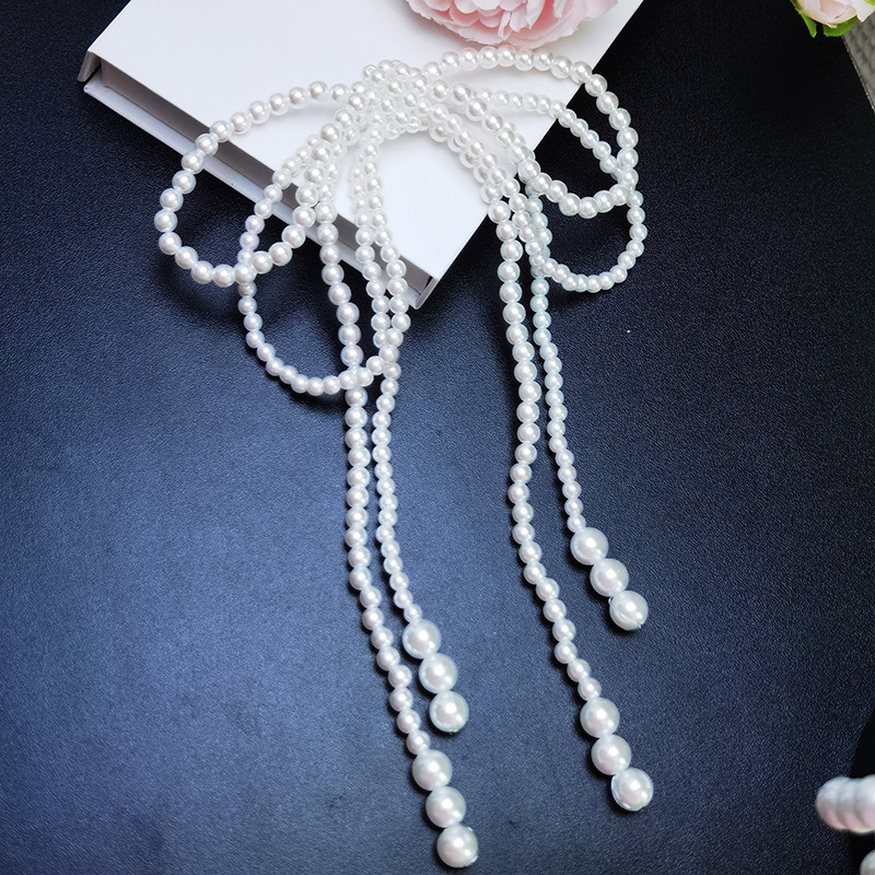 1 Piece Imitation Pearl Bow Knot Polished Accessory Material display picture 2