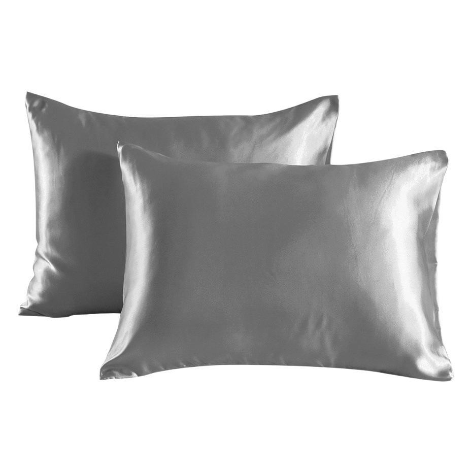 Cross-border imitation silk pillowcase pillowcase foreign trade solid color double-sided Sardin pillowcase United States Amazon generation