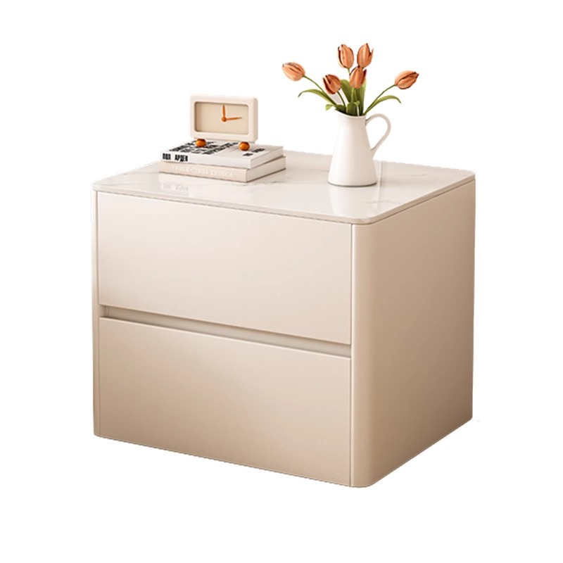 Mesa de cabezal de cama simple y moderna de madera maciza casera de dormitorio armario de almacenamiento de cama lujoso de alta calidad 2024 nuevo estante de almacenamiento