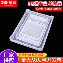 厂家单冻器PE冷冻盘冰盘 塑料烘干盘透气塑料网格晾晒盘烤盘