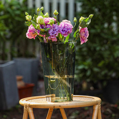 醒花桶透明大號法式家用深水大號高亞克力養插花瓶塑料鮮花花店專