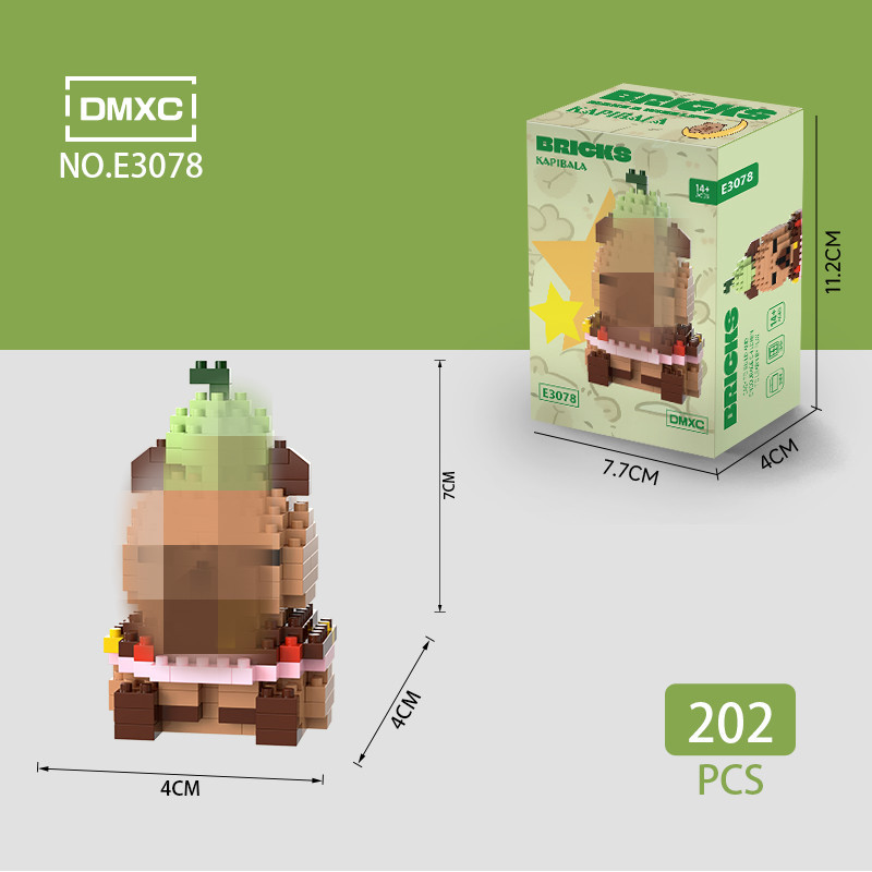 Modelo de Bloques de Construcción en Miniatura de Plástico DIY