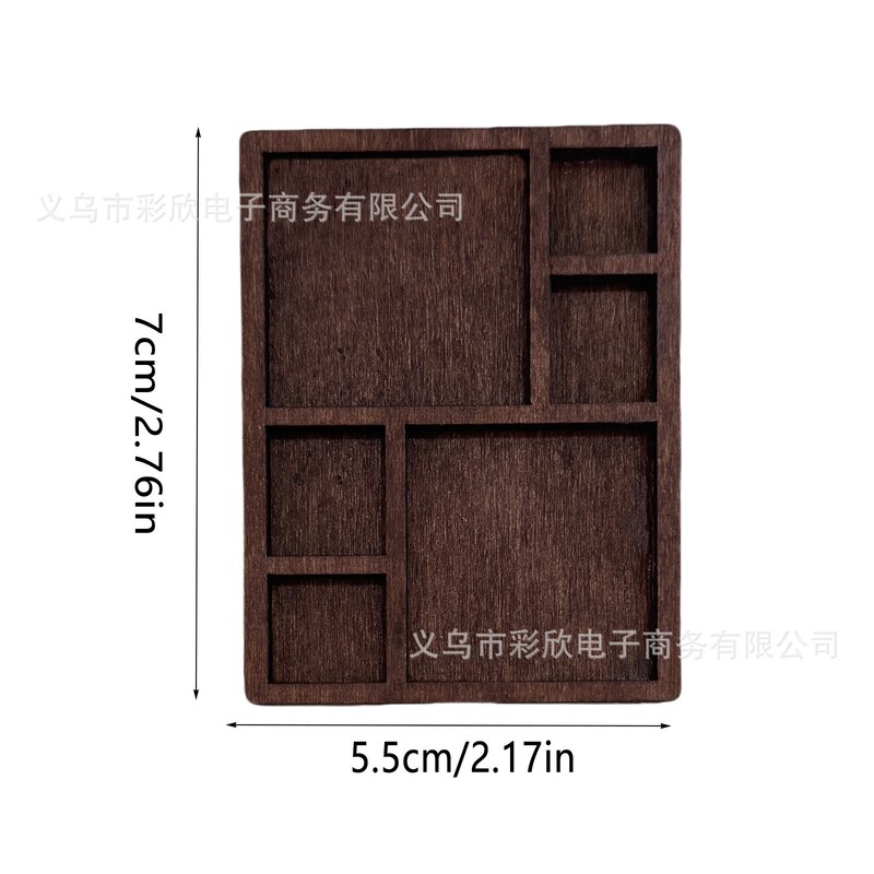 跨境微型木质珠宝收纳架桌面饰品展示架收藏贝壳标本爱好者小摆件|undefined