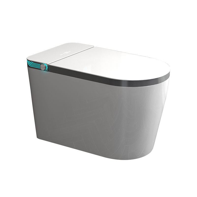 Nuevo asiento de inodoro inteligente totalmente automático integrado de doble canal de agua para decoración del hogar sin presión de agua ingeniería de calentamiento inmediato al por mayor