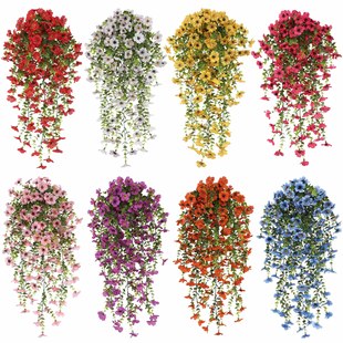 Factory Direct Sales Simulated Violet Vine Fake Flower Spider Orchid Wedding Interior Decoration Ornaments Silk Flower Props Wholesale
